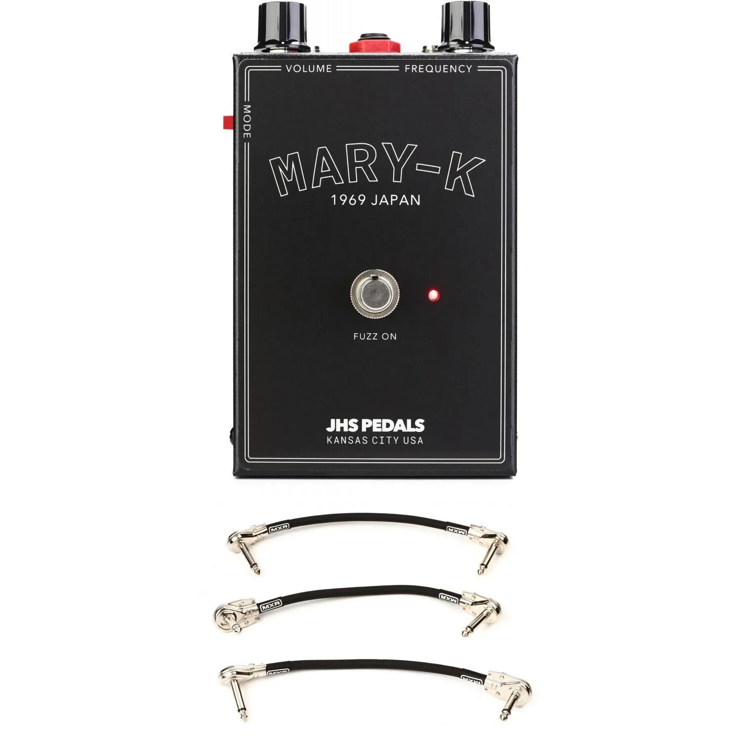 

Педаль эффектов Fuzz в винтажном стиле JHS Mary-K с 3 патч-кабелями