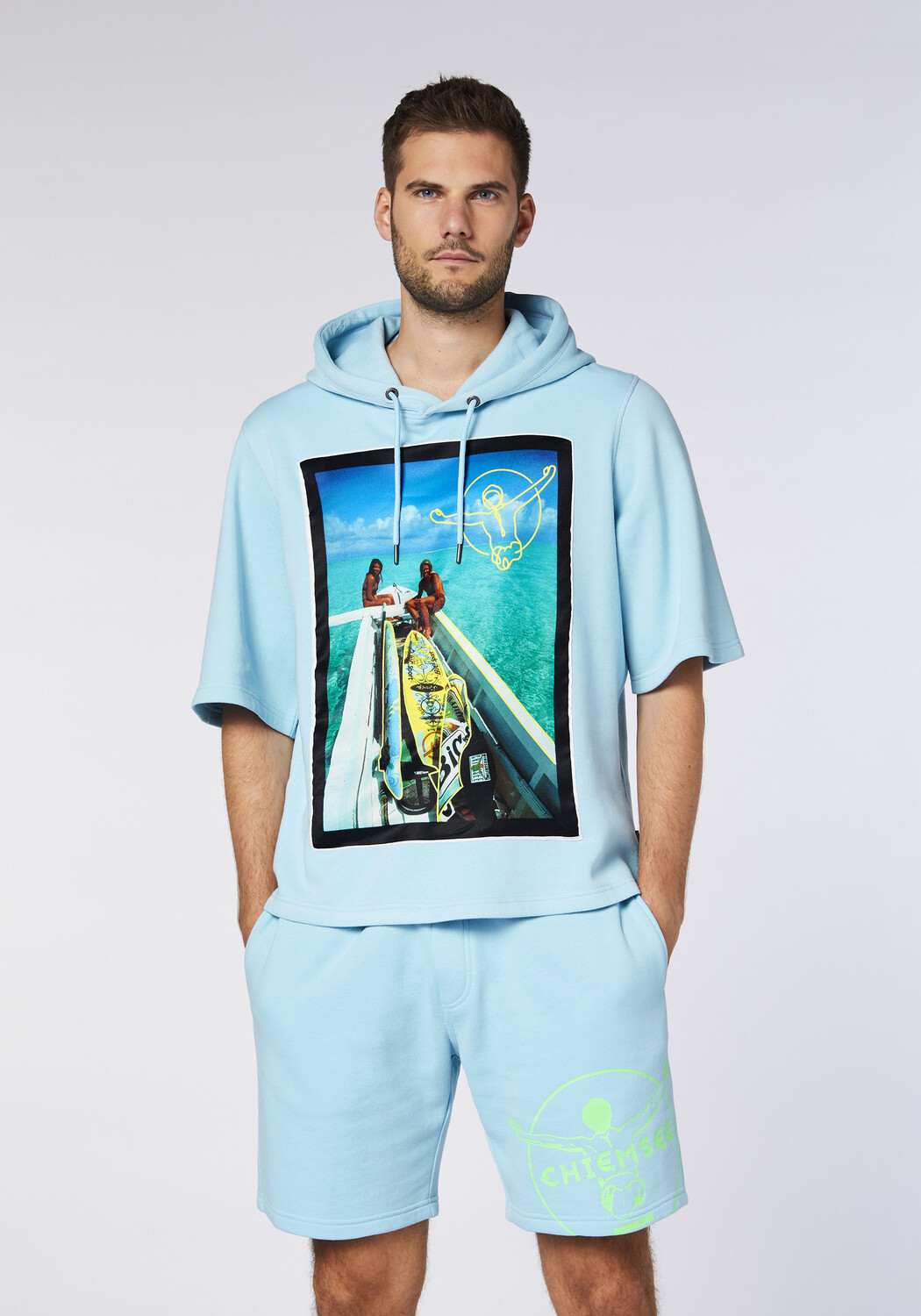

Толстовка Chiemsee Kurzarm Hoodie, синий