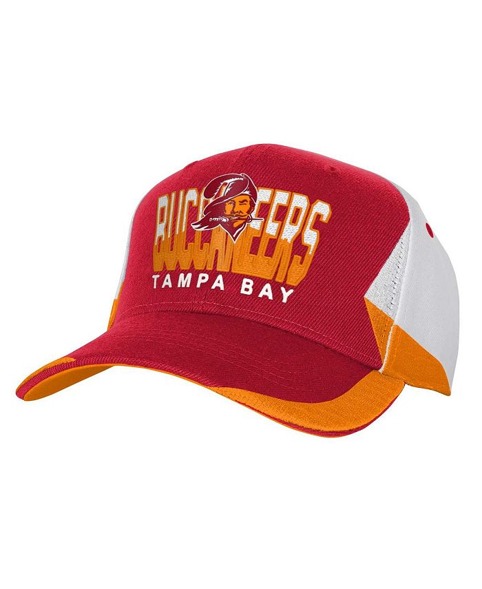 цена Молодежная красная рваная регулируемая шляпа Tampa Bay Buccaneers Retrodome для мальчиков и девочек Mitchell & Ness, красный