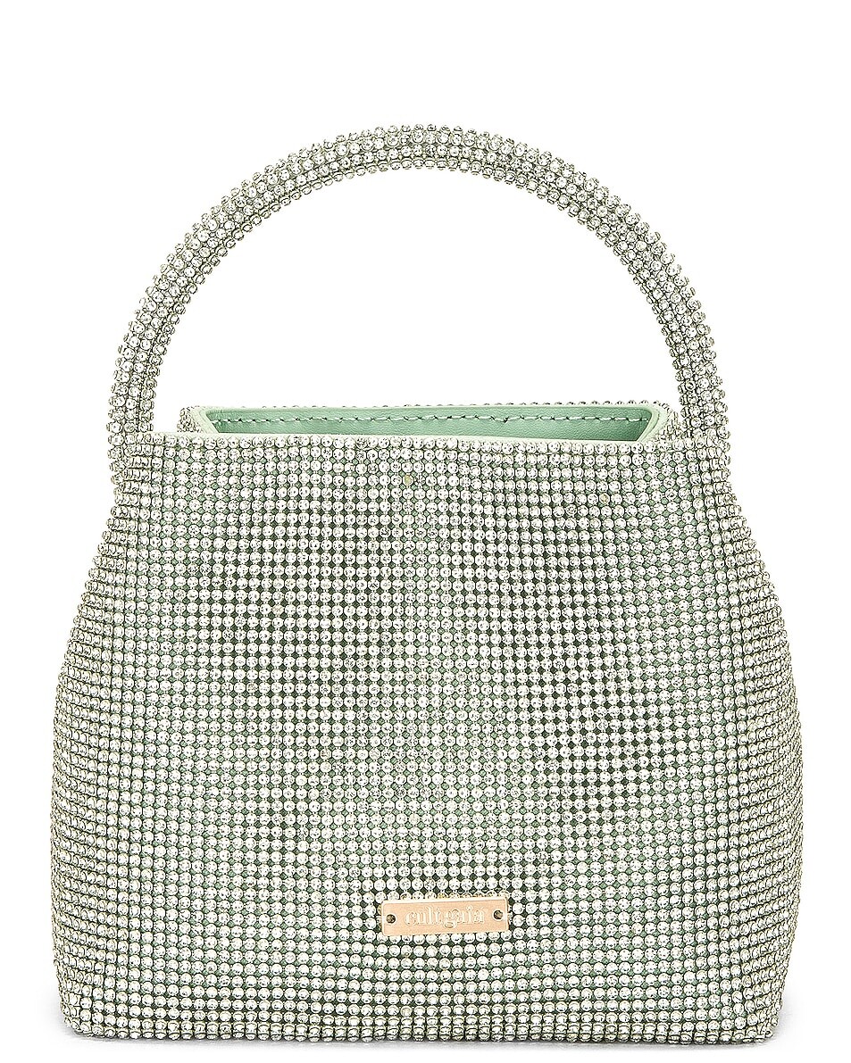 

Сумка мини Cult Gaia Solene Mini Top Handle, цвет Pale Sage