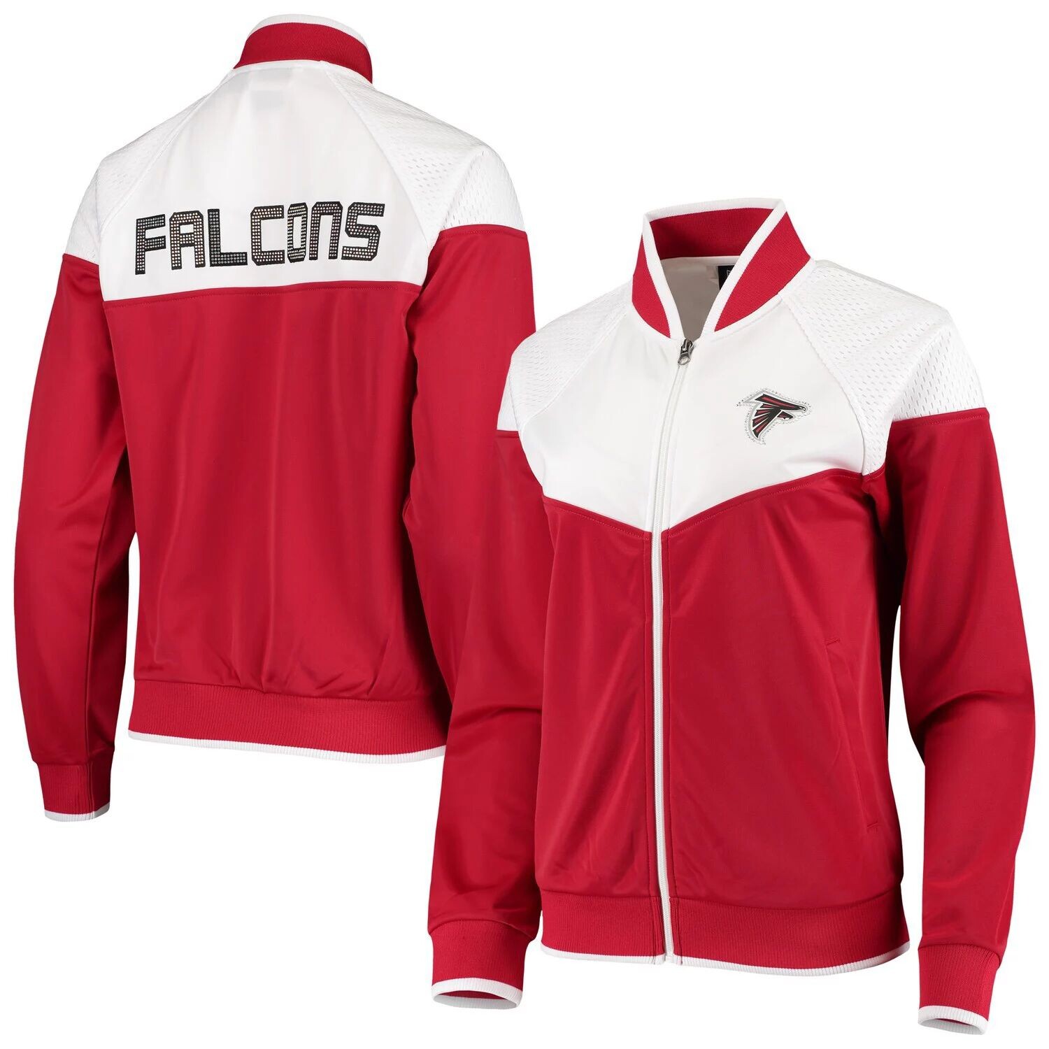 

Женская спортивная куртка реглан с молнией во всю длину G-III 4Her by Carl Banks Red/White Atlanta Falcons Wildcard G-III