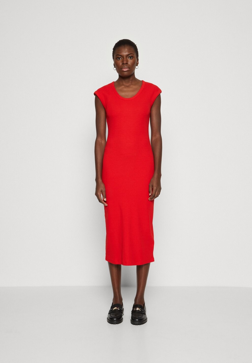 

Платье из джерси SLIM MIDI CAP SLEEVE Tommy Hilfiger, цвет fierce red