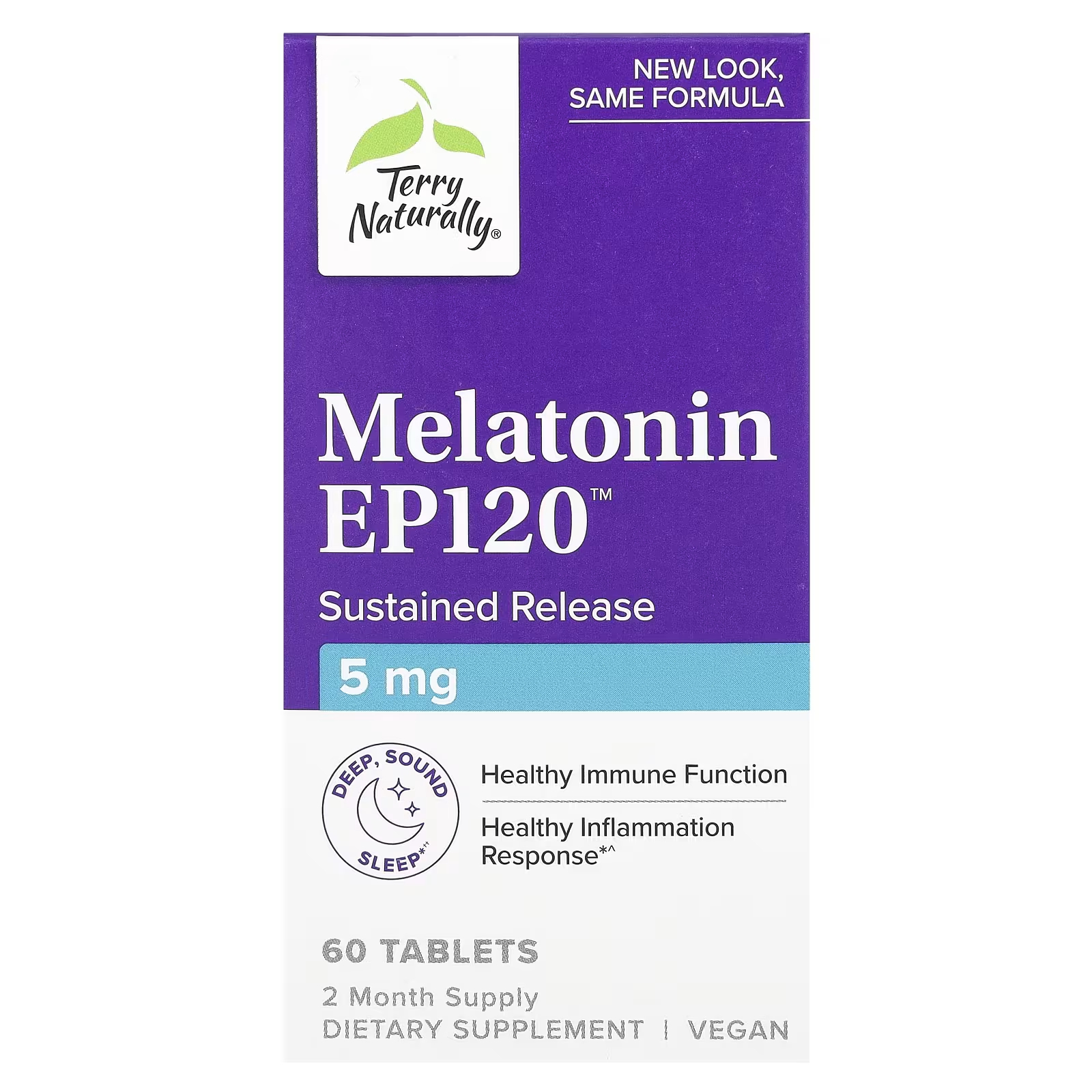 Мелатонин Terry Naturally EP120, 60 таблеток terry naturally мелатонин ep120 замедленное высвобождение 10 мг 60 таблеток