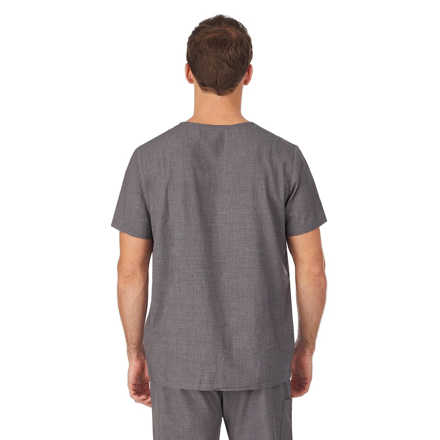 

Мужской классический топ Cuddl Duds Scrubs с v-образным вырезом и задним карманом на молнии
