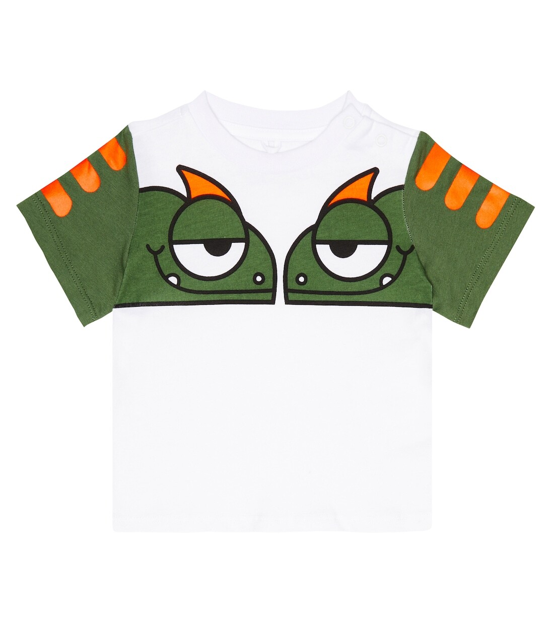 

Футболка из хлопкового джерси с детским принтом Stella Mccartney Kids, белый