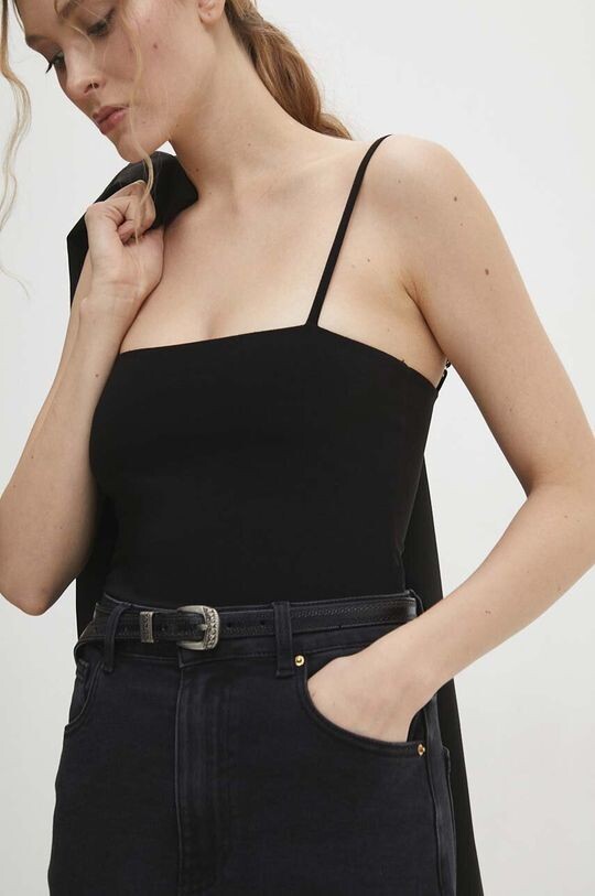 

Кожаный ремень Answear Lab, черный