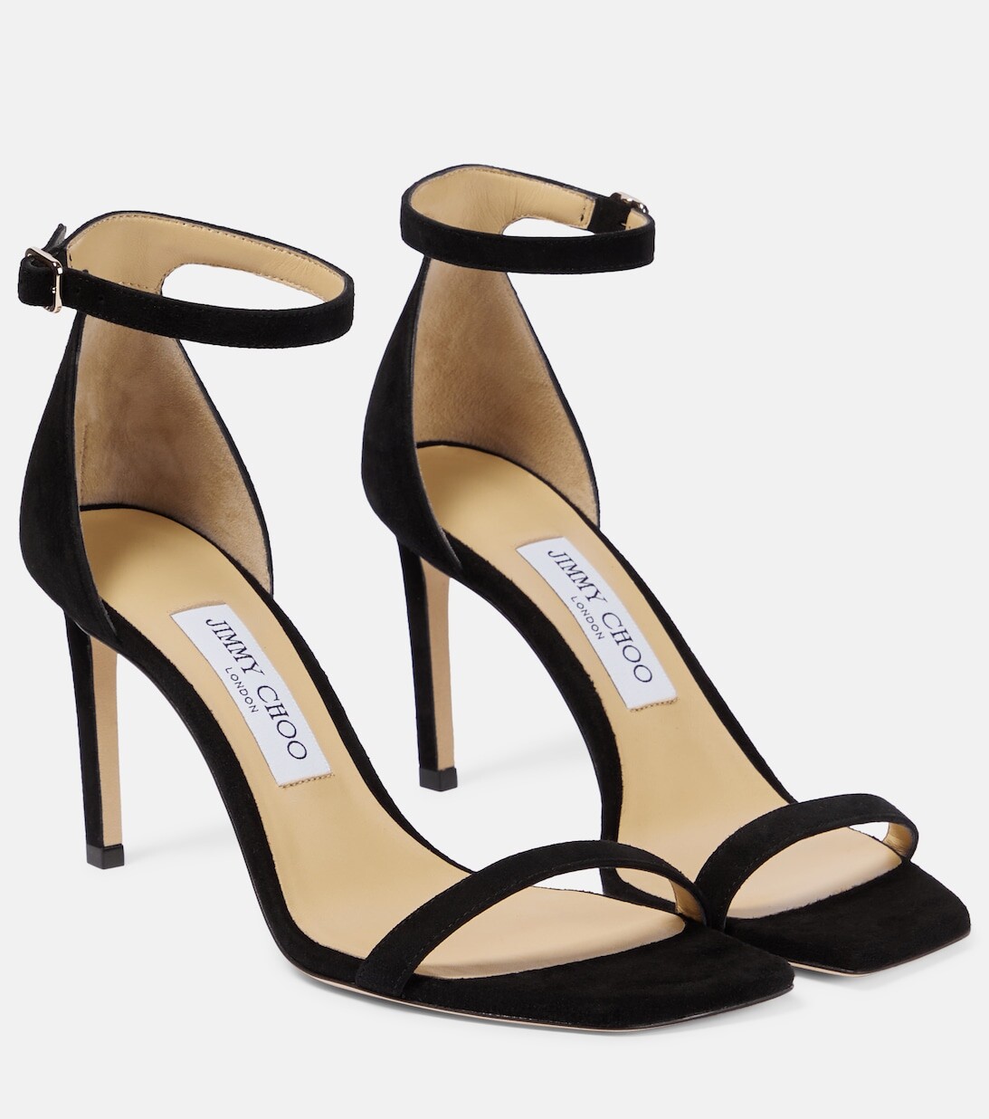 

Замшевые сандалии Alva 85 Jimmy Choo, черный