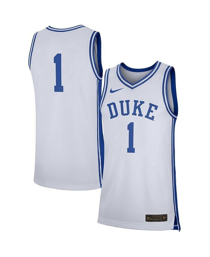 

Мужская белая майка №1 Duke Blue Devils реплика Nike, белый