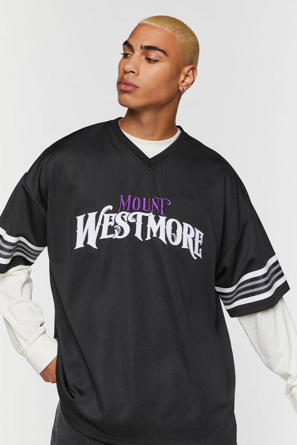 

Университетская футболка Mount Westmore с вышивкой Forever 21, черный