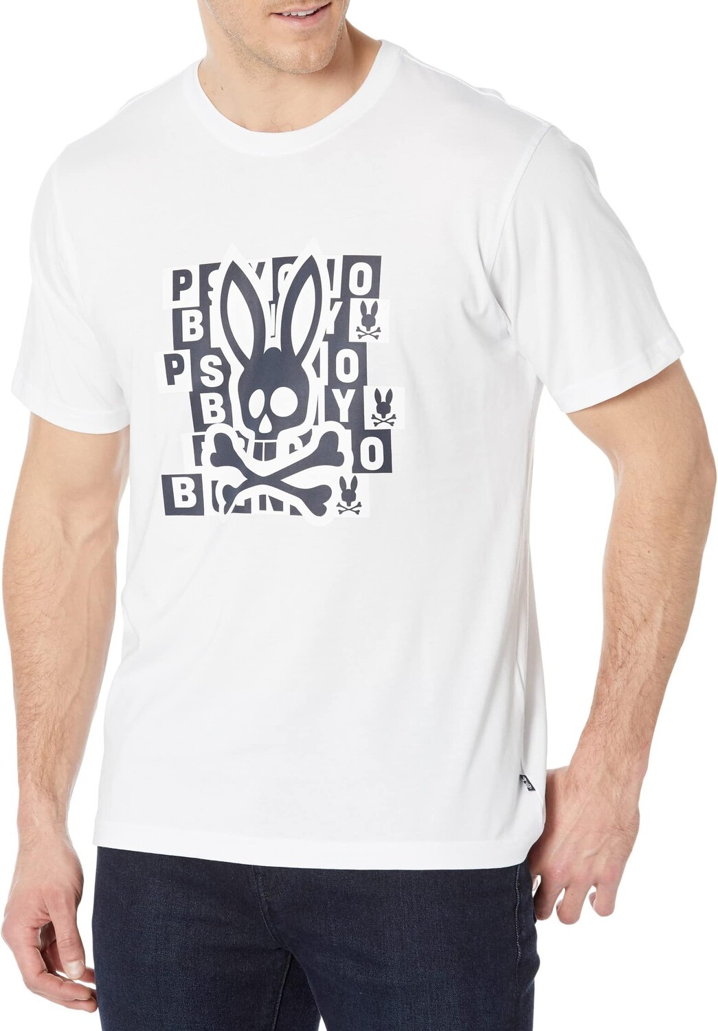 

Футболка с рисунком кролика Hamming Psycho Bunny, белый
