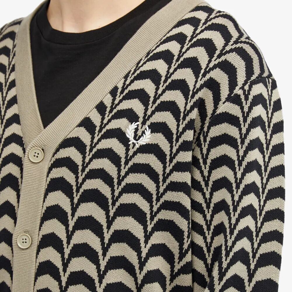 

Fred Perry Кардиган жаккардовой вязки, мультиколор