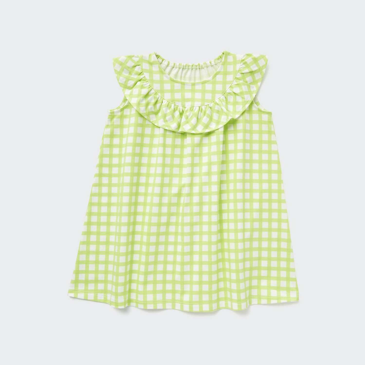 

Платье в клетку для малышей Uniqlo, светло-зеленый