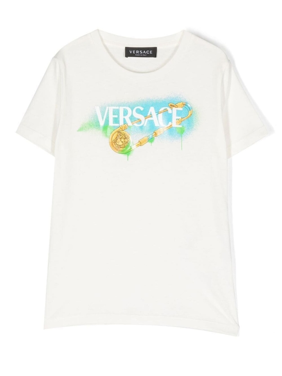 

Versace Kids футболка с логотипом, белый