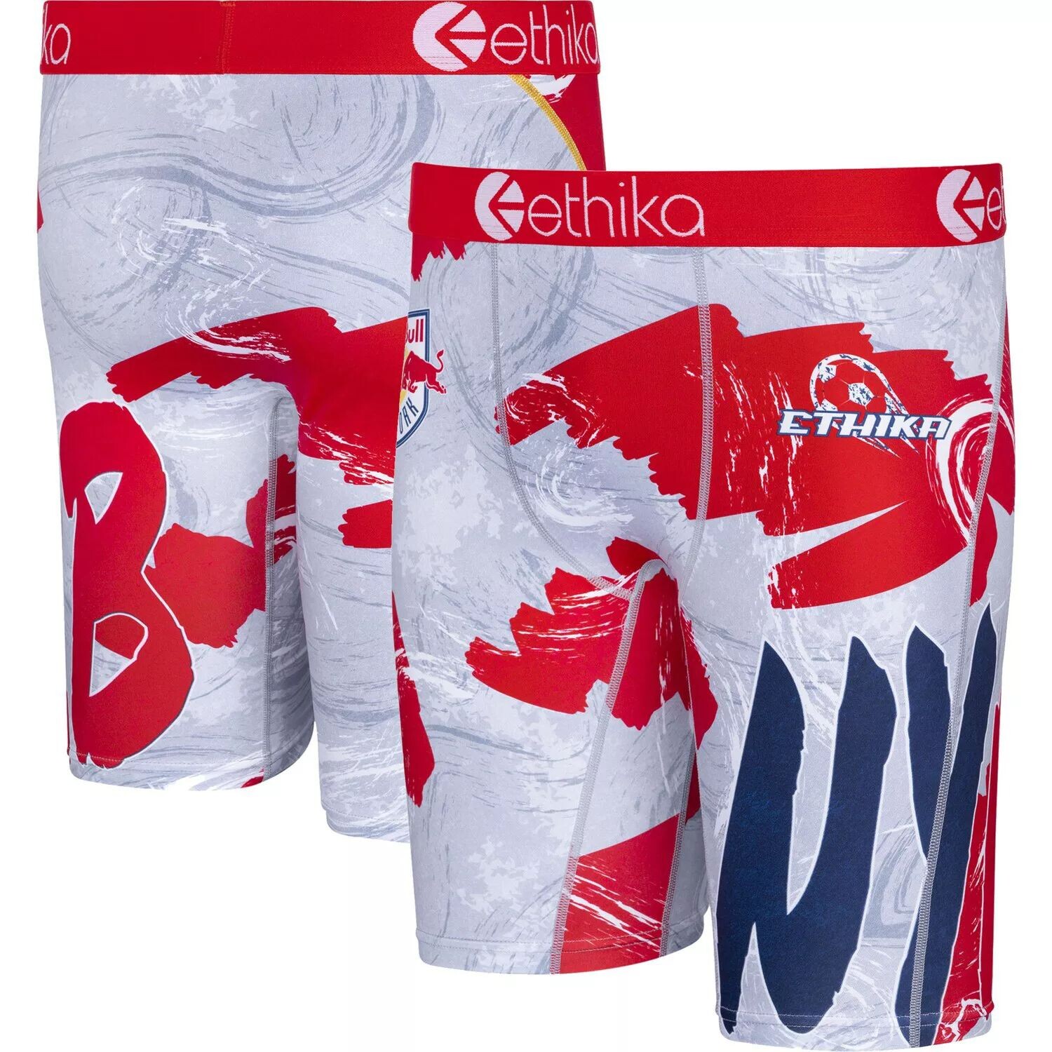 

Мужские боксеры из микросетки Ethika Grey New York Red Bulls Team