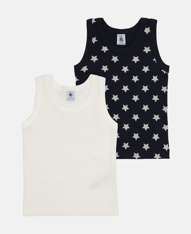 

Майка органик, 2 шт. Petit Bateau, белый