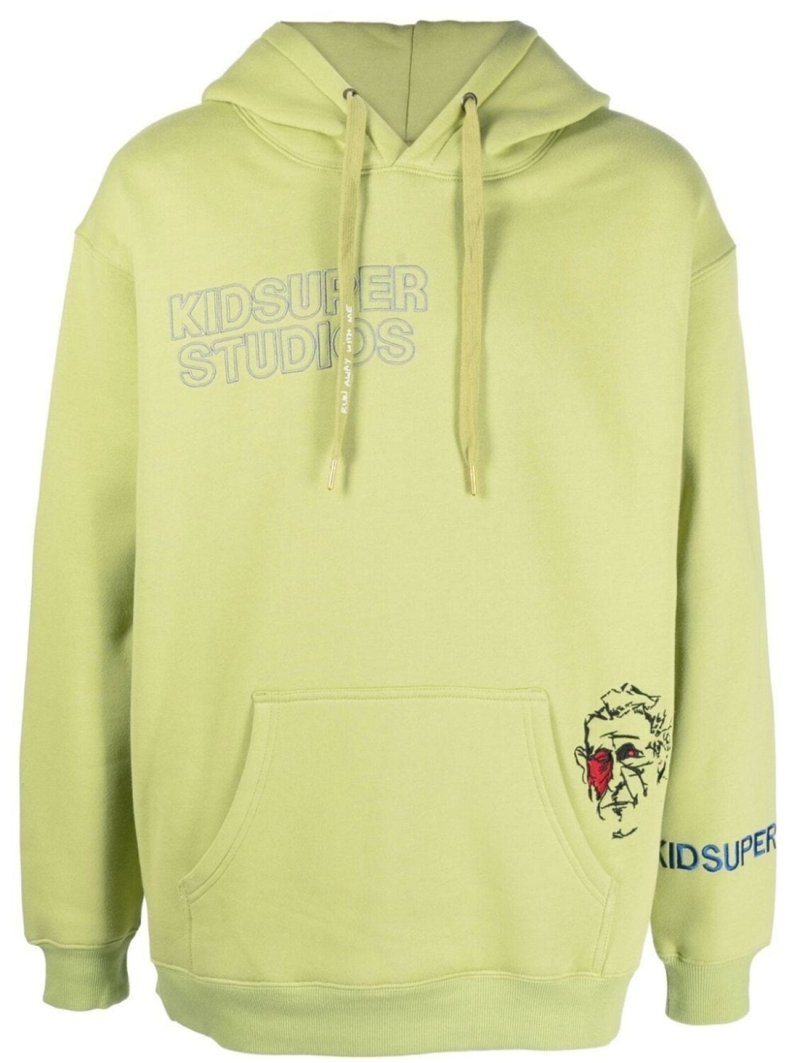 

KidSuper худи с вышивкой, зеленый