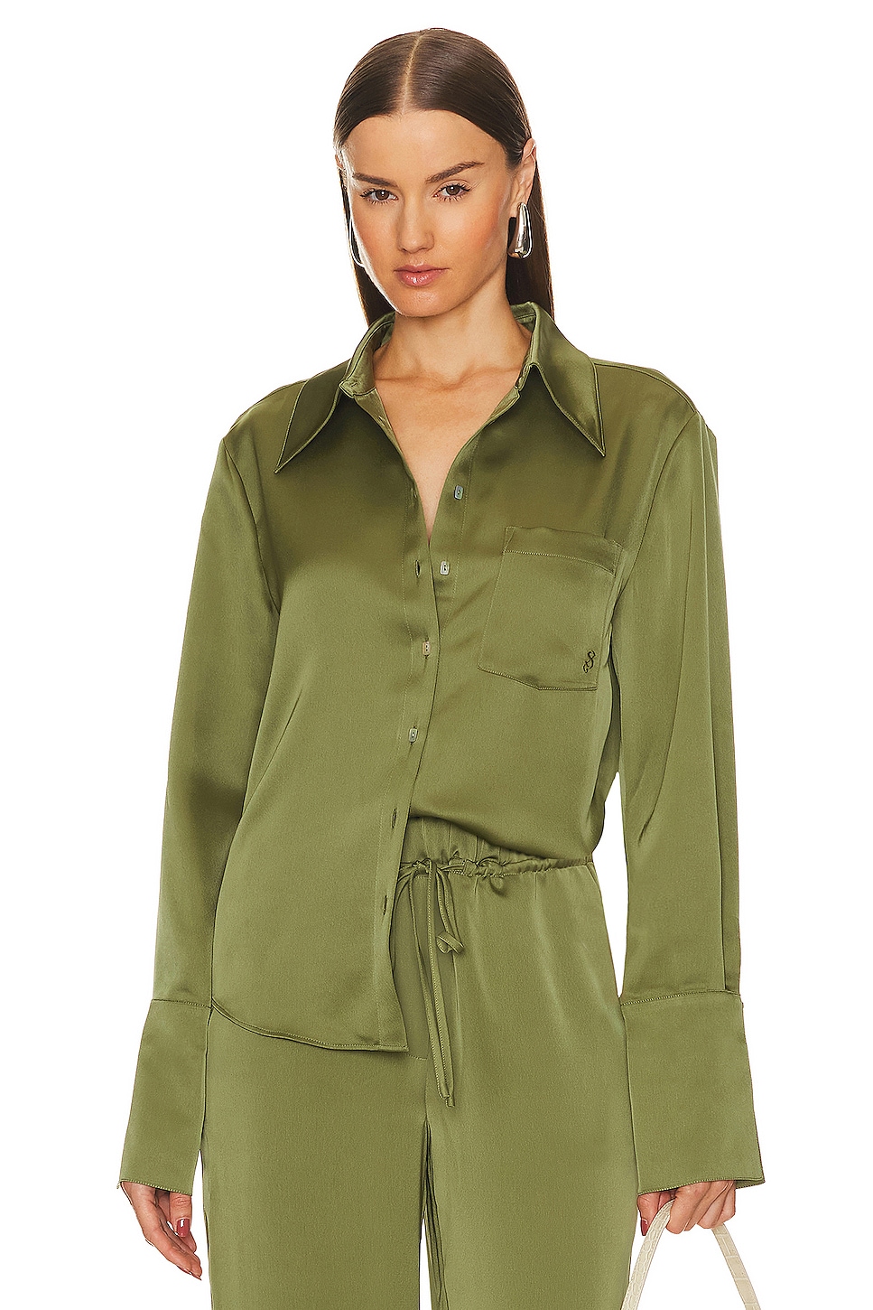 Рубашка Song of Style Tito Button Down, цвет Matcha Green
