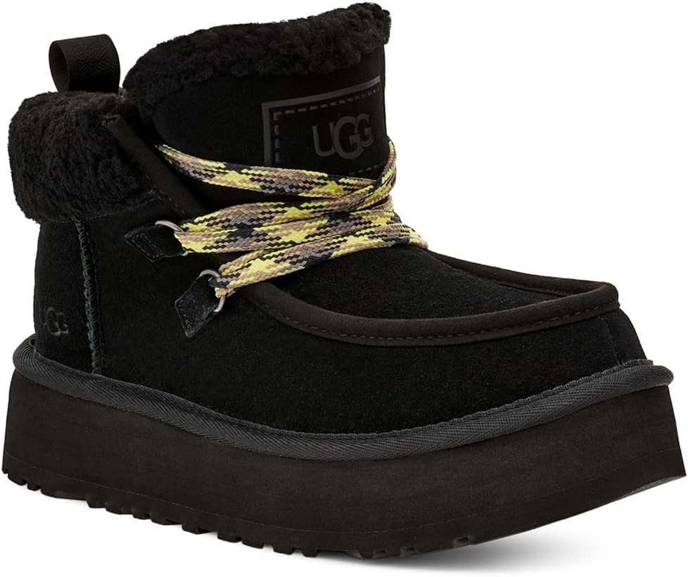 Ботинки на шнуровке Funkarra Cabin Cuff UGG, черный