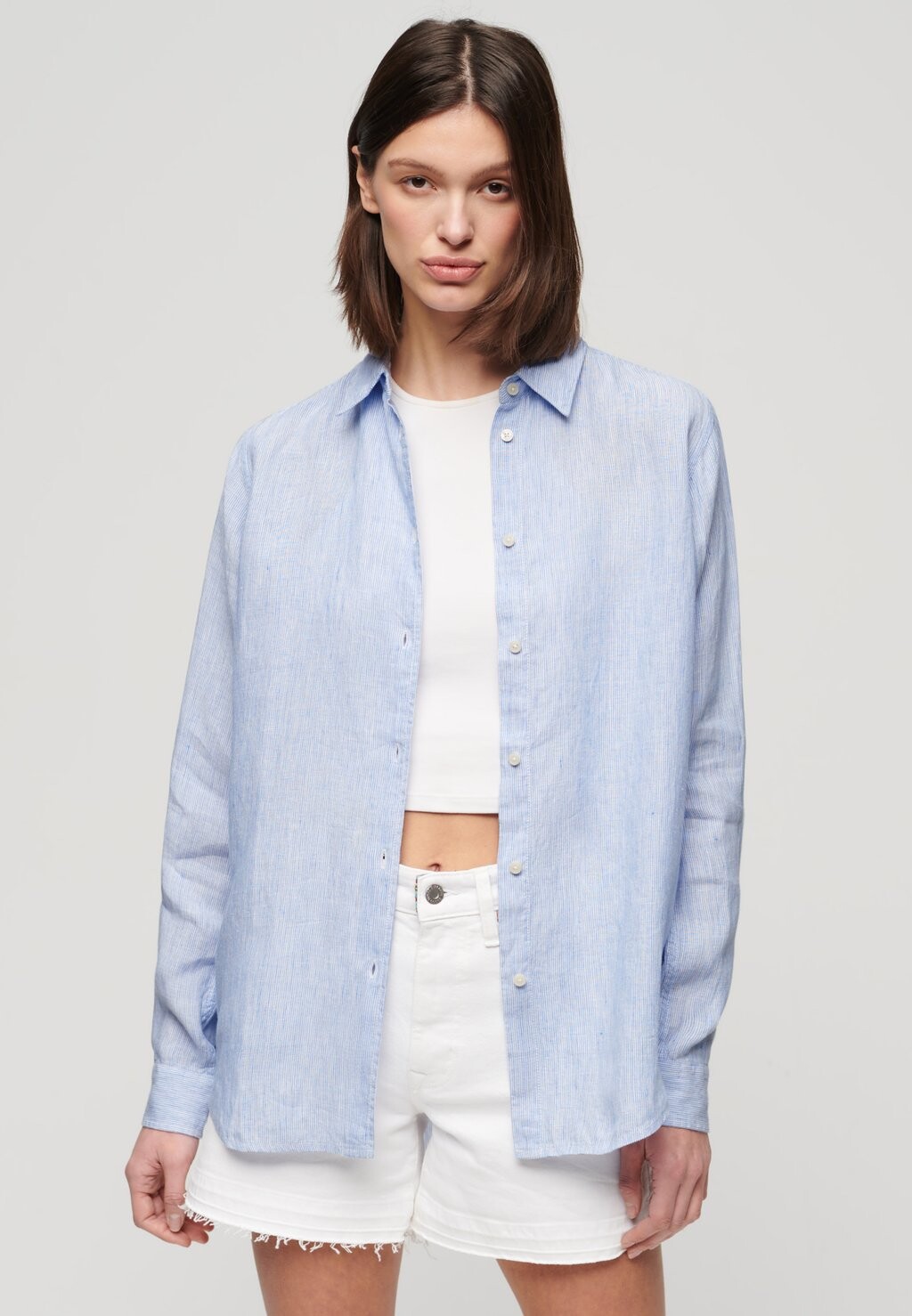 

Блузка-рубашка CASUAL BOYFRIEND Superdry, цвет blue bonnet stripe