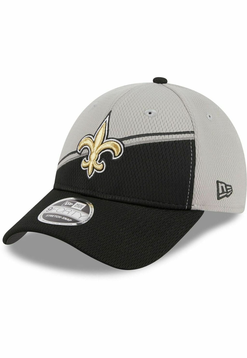 

Бейсболка 9FORTY STRETCH SIDELINE 2023 NEW ORLEANS New Era, цвет grey