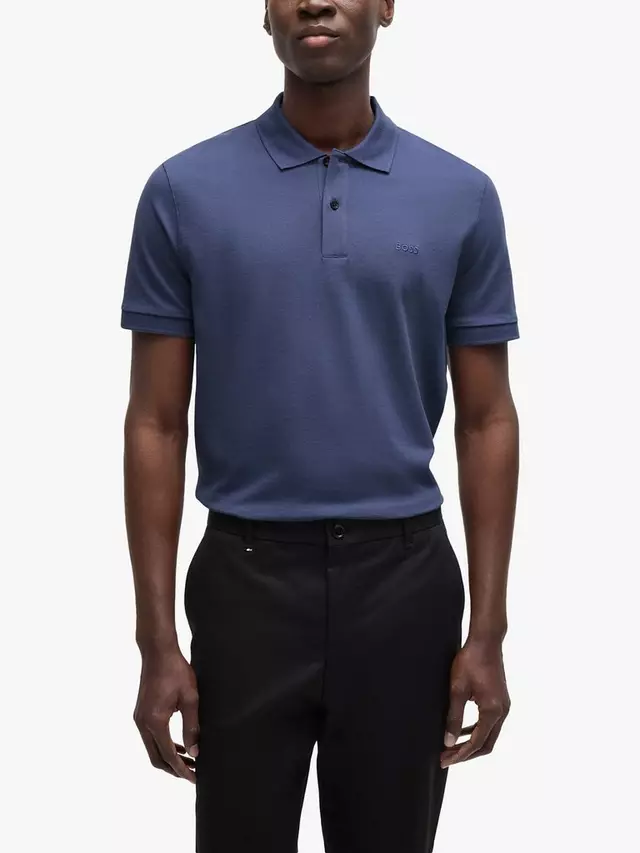 

Поло HUGO BOSS BOSS Pallas Short Sleeve, темно-синий