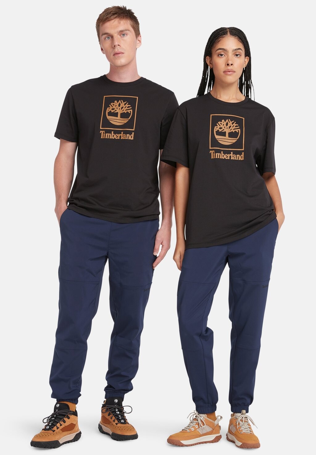 

футболка с принтом Short Sleeve Stack Logo Timberland, черный