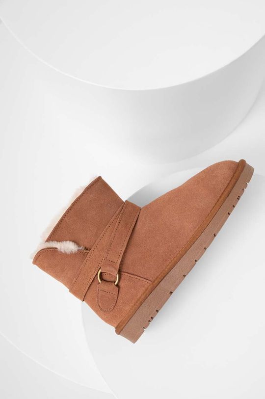 Замшевые зимние ботинки Answear Lab, коричневый