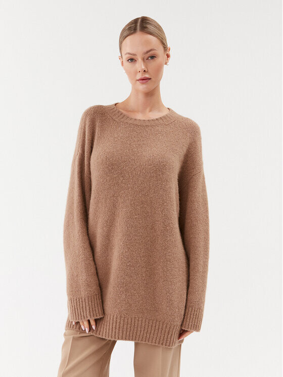 

Пуловер свободного кроя Weekend Max Mara, бежевый