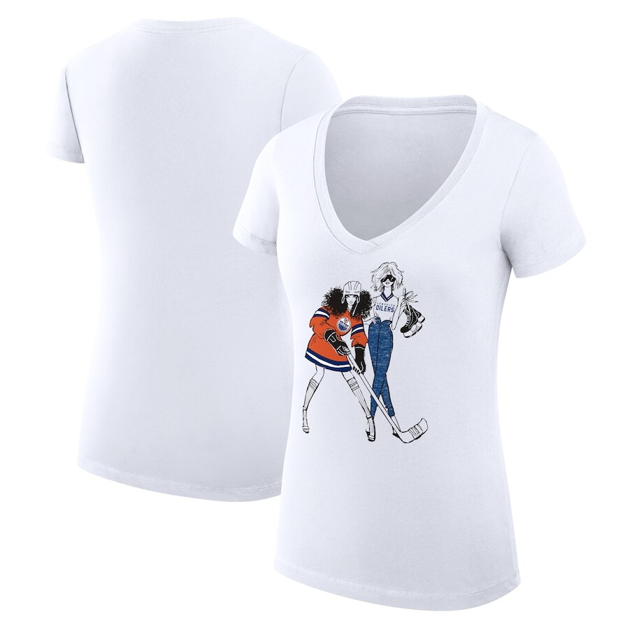 

Футболка с коротким рукавом G-III 4Her by Carl Banks Edmonton Oilers, белый