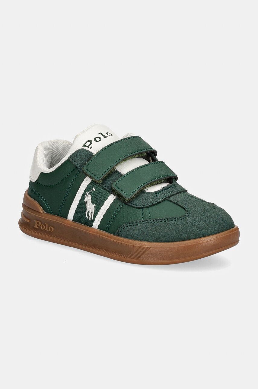

Детские кроссовки Polo Ralph Lauren HERITAGE COURT III EZ T-TOE, зеленый