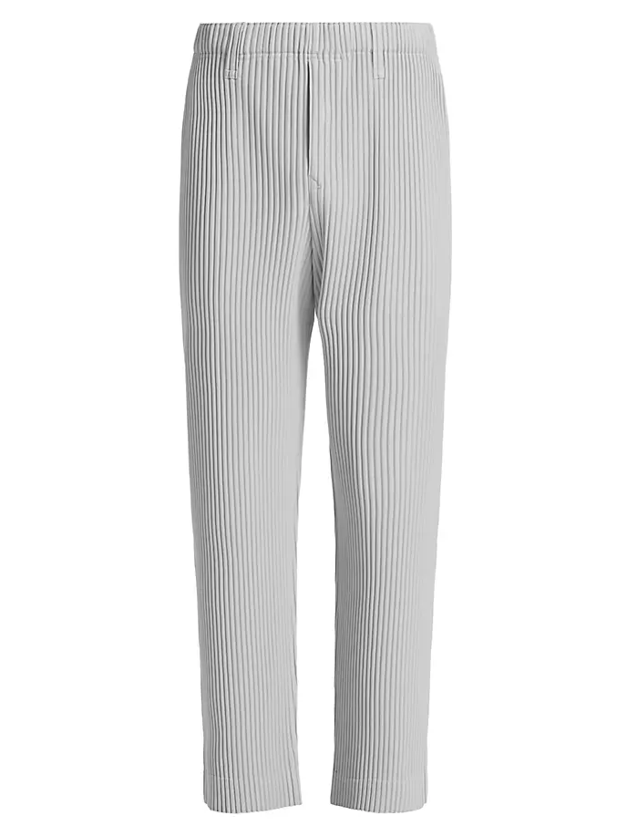 Базовые трикотажные брюки со складками Homme Plissé Issey Miyake, серый
