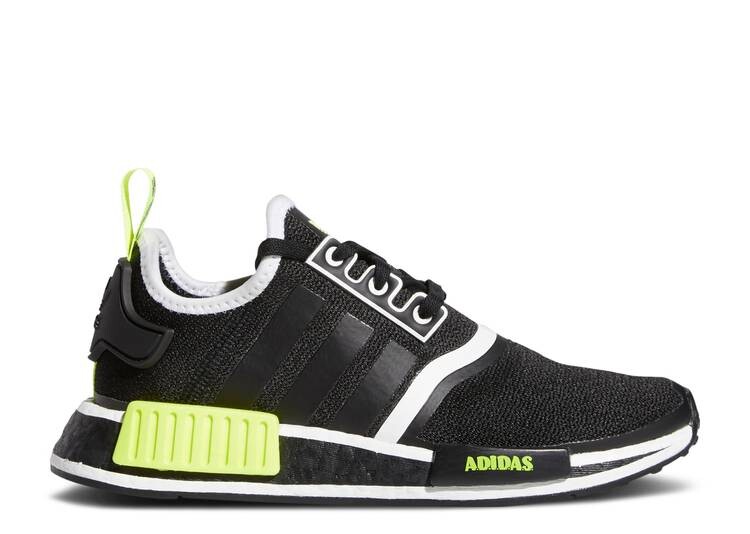 

Кроссовки Adidas NMD_R1 BIG KID 'BLACK SOLAR YELLOW', черный