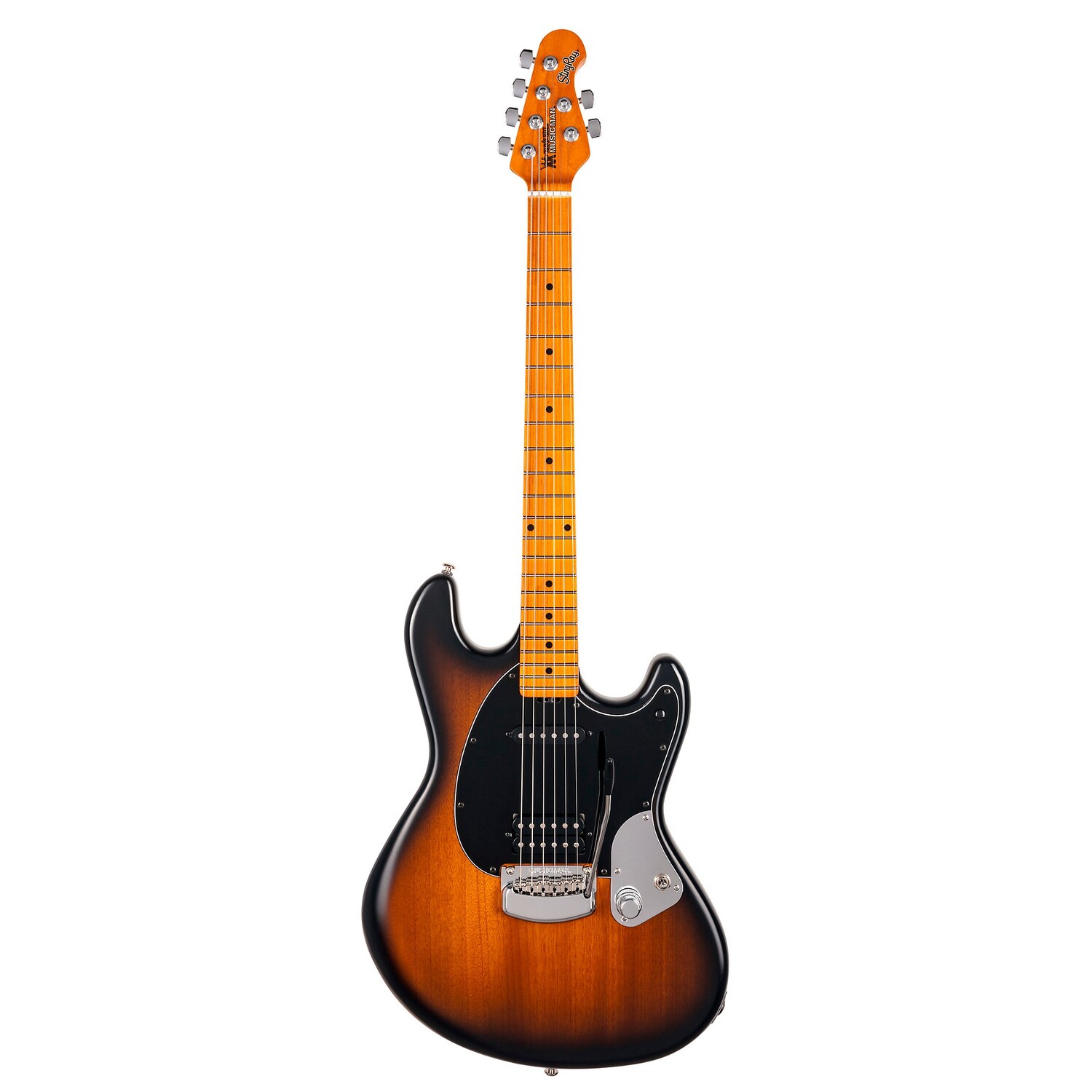 

Ernie Ball Music Man Дастин Кенсру Стингрей Электрогитара Темный атласный табак
