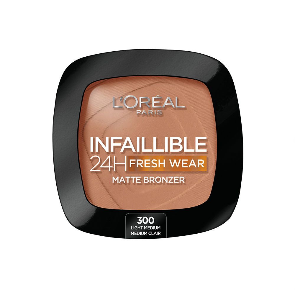 Пудра Infaillible 24h fresh wear matte bronzer L'oréal parís, 9 г, 300-light medium pale moyen