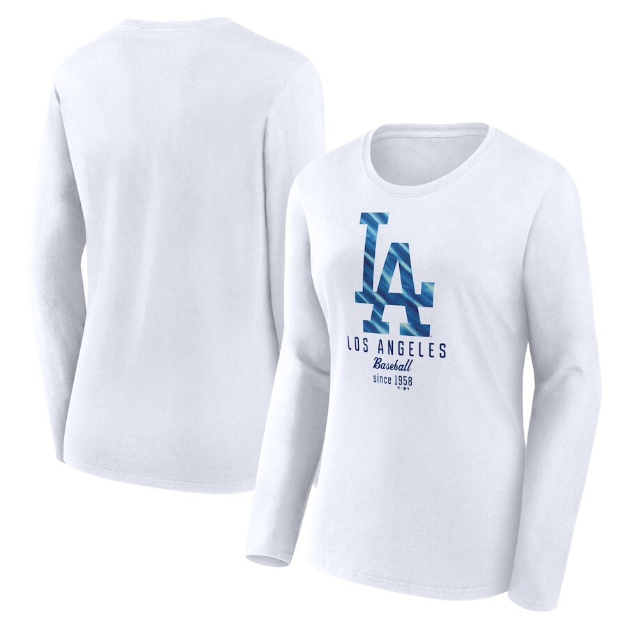 

Футболка с длинным рукавом Fanatics Branded Los Angeles Dodgers, белый