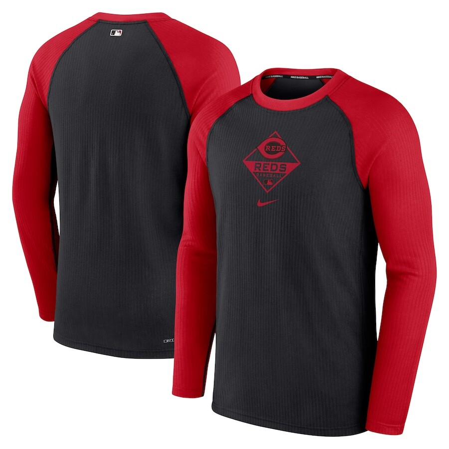 

Футболка с длинным рукавом Nike Cincinnati Reds, черный