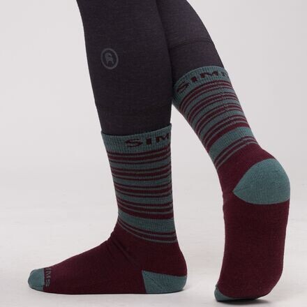 

Легкие туристические носки Merino женские Simms, цвет Garnet