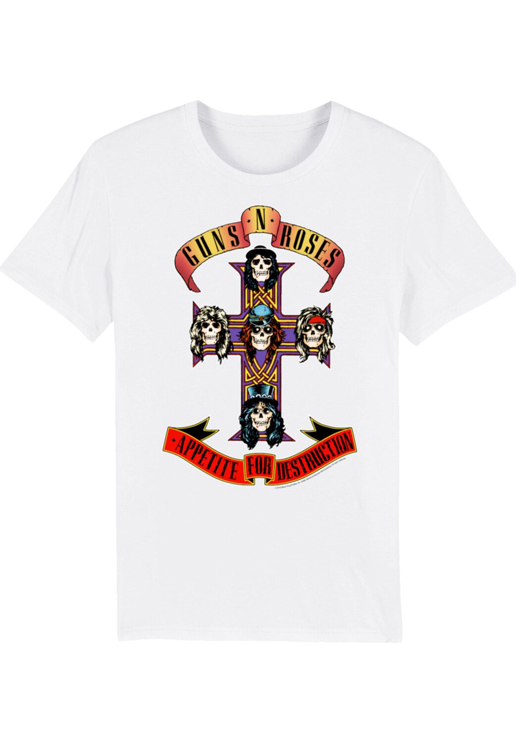

Футболка F4NT4STIC Guns 'n' Roses Appetite For Destruction, белый