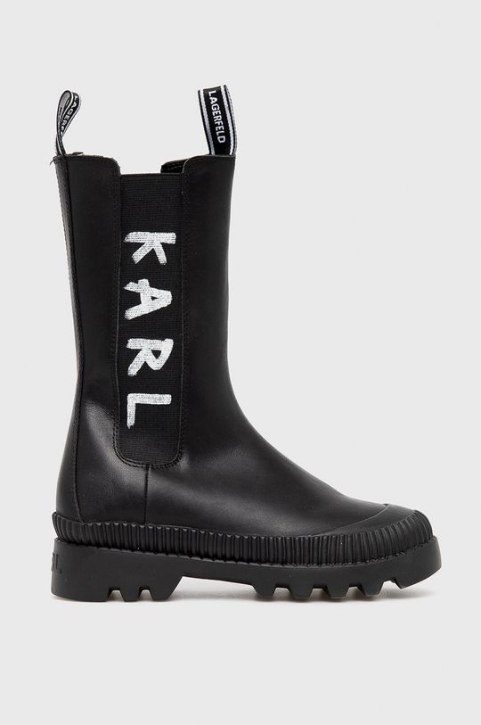 Кожаные ботинки челси Karl Lagerfeld, черный