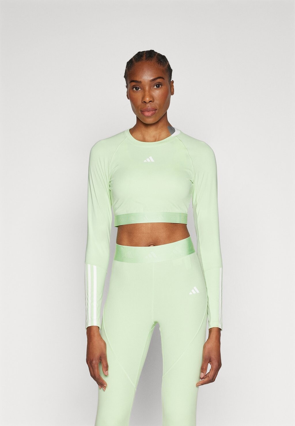 

Рубашка с длинным рукавом adidas Performance, цвет semi green spark/white