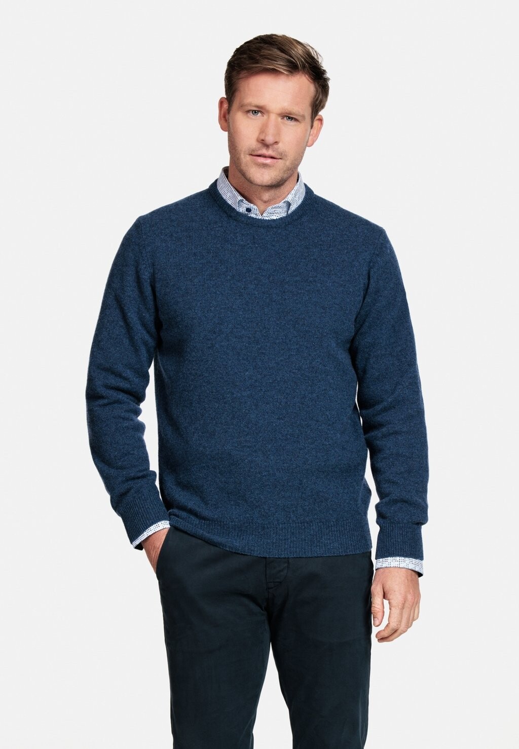 

Вязаный свитер LANGE MOUW RONDE HALS Baileys, цвет deep denim blue