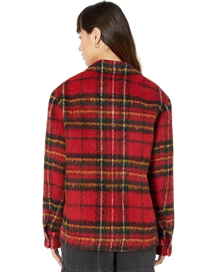 

Куртка AllSaints Rosey Check Jacket, красный