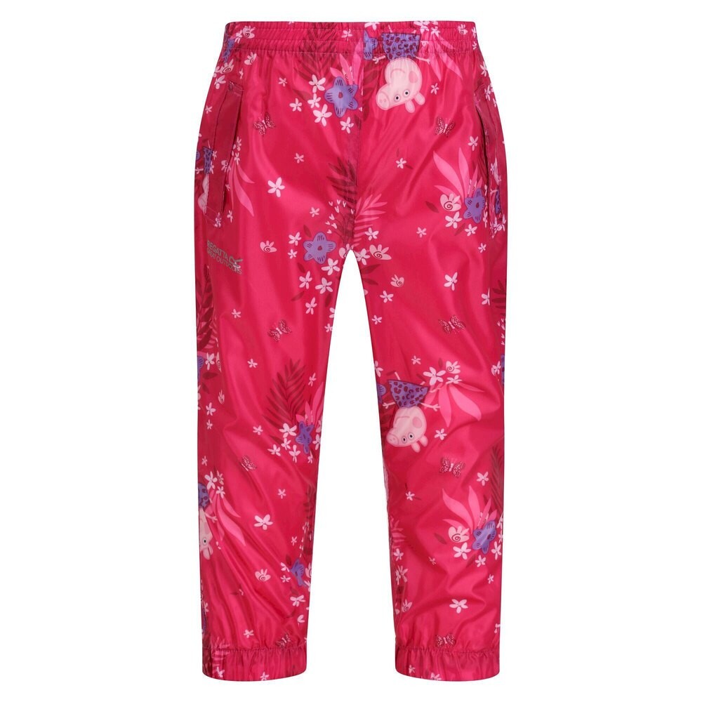 

Брюки Regatta Pack It Floral Peppa Pig Over Waterproof, розовый