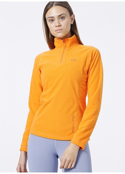 

Оранжевый женский флисовый свитшот на молнии Helly Hansen