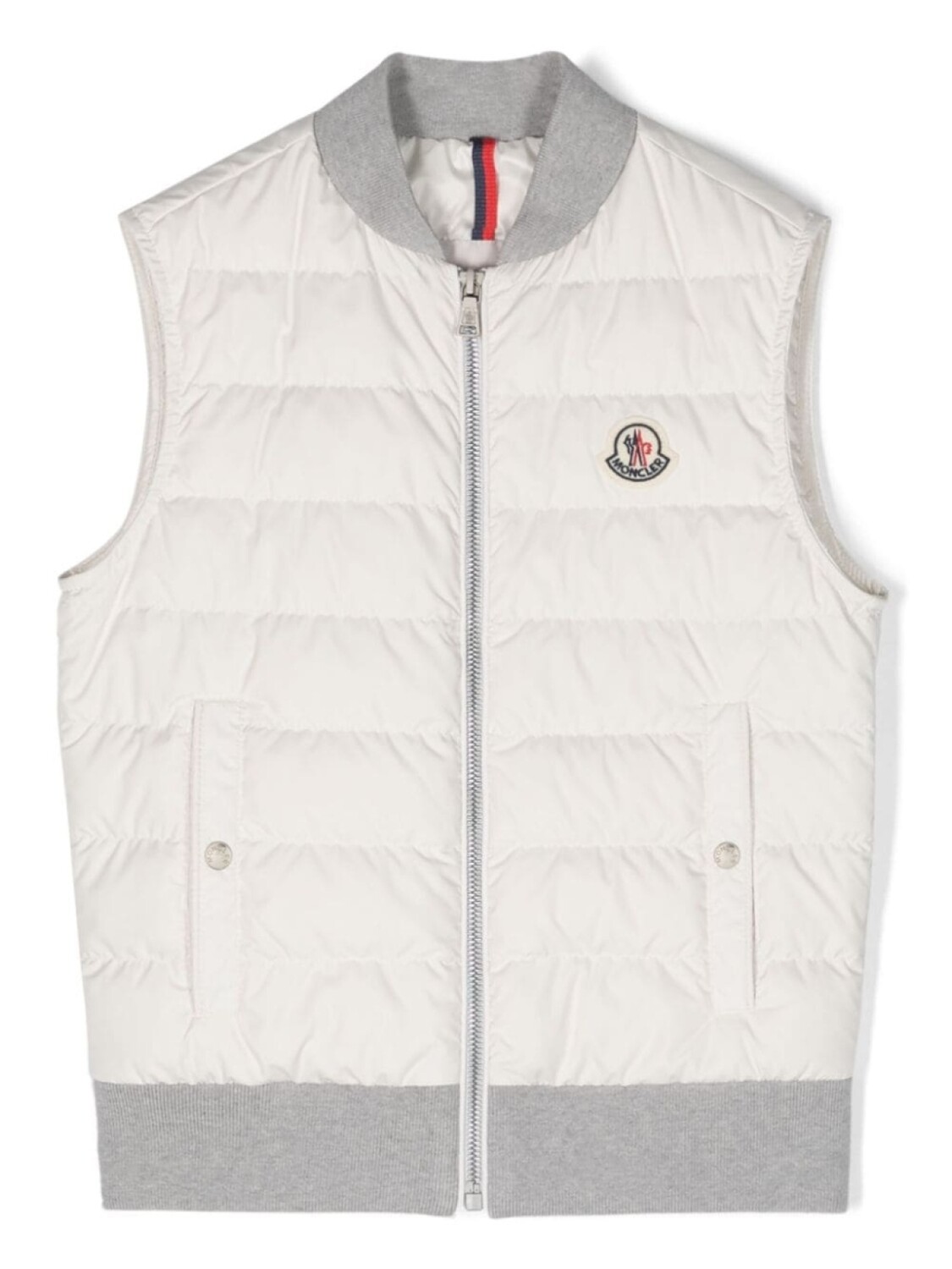 

Moncler Enfant дутый жилет Olu, белый