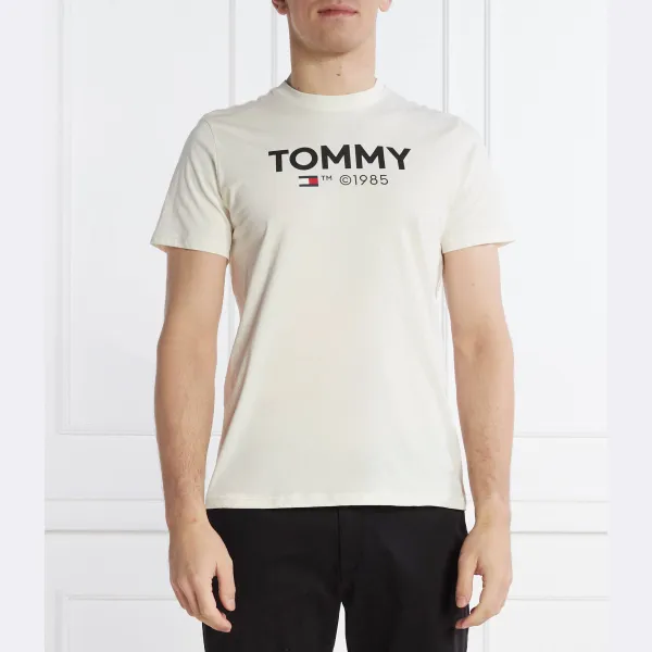 

Облегающая футболка Tommy Hilfiger, экрю