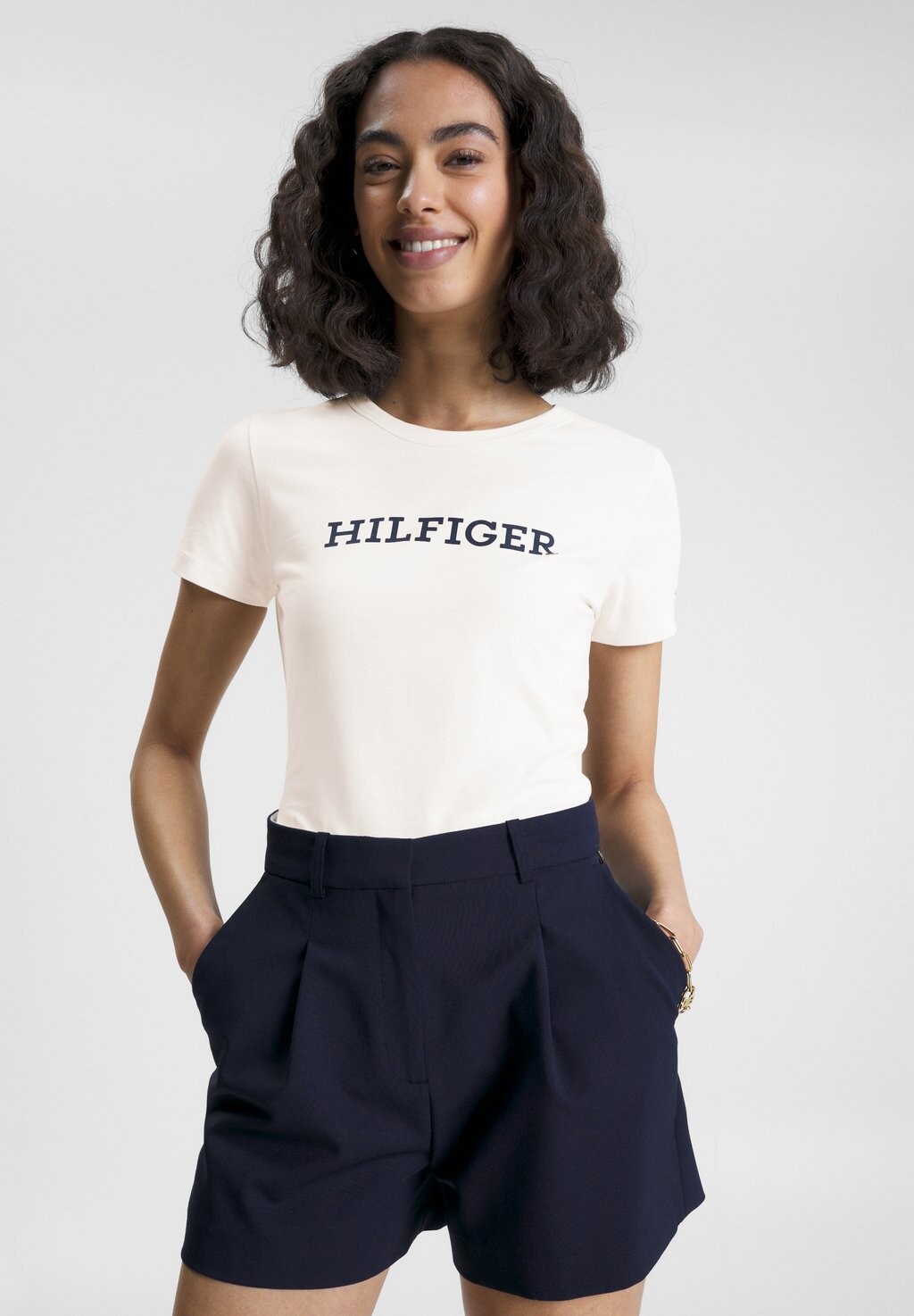 

Футболка с принтом Tommy Hilfiger, Коричневый