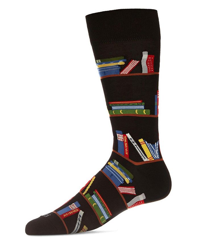 мужские носки new york rayon from bamboo novelty crew socks memoi Мужские носки Bibliophile Rayon from Bamboo Novelty Crew Socks MeMoi, черный