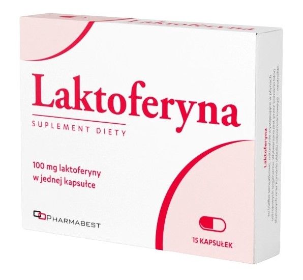 цена Препарат, укрепляющий иммунитет и поддерживающий пищеварение Laktoferyna 100 mg, 15 шт