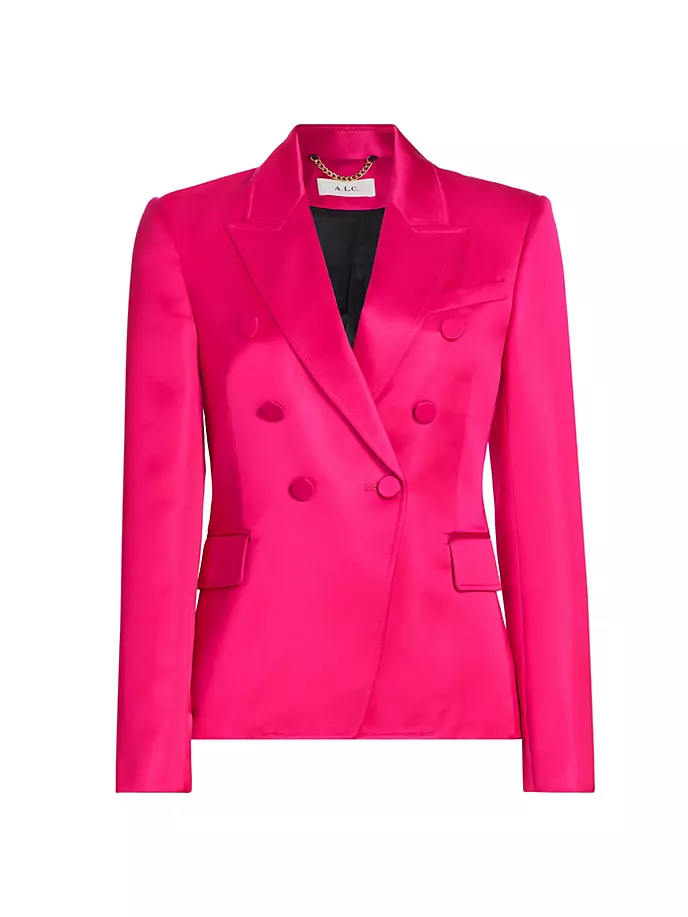 Двубортный пиджак «Челси» A.L.C., цвет disco pink